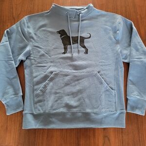 Mens The Black Dog  Fisherman Heavyweight Sweatshirt Sz XL Coastal Blue NWT